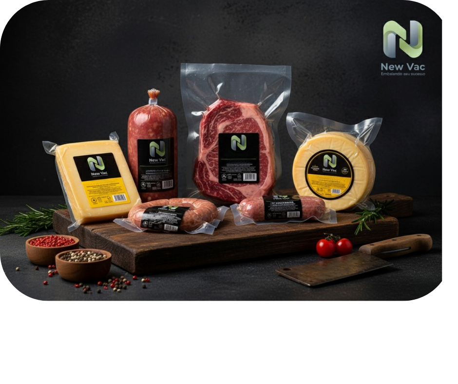 Produtos embalados a vácuo pela NEW VAC